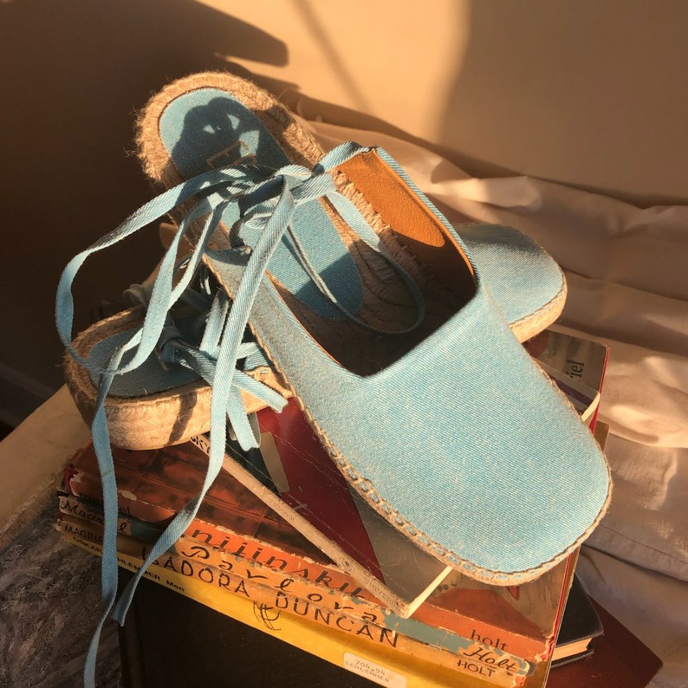 E8 by Miista Renee Blue Espadrilles (Size US10.5/EUR41)